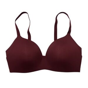 Knix Bra Wing Women Contour Maroon Size 34C Wireless Back Closure Comfort